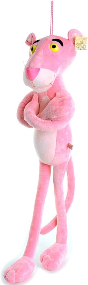 Amazon.co.jp: ピンクいたずらヒョウ人形ぬいぐるみ赤ガードダロン