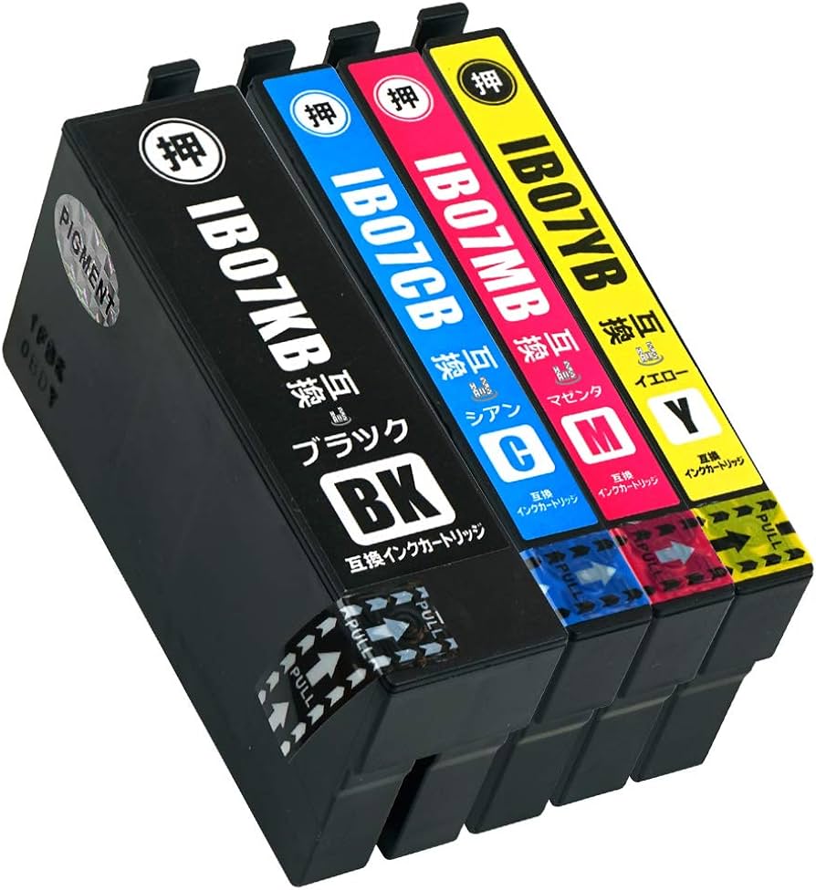 Amazon.co.jp: IB07CL4B PG 4色パック 全色顔料 大容量インク