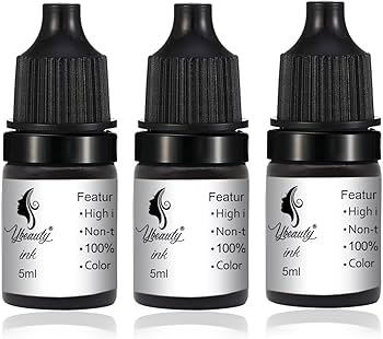 Amazon | 3個入り アートメイクインク -アートメイク顔料 - 眉毛用