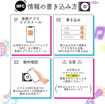 Amazon.co.jp: [eREC] NFC CD型キーホルダー《透明ケース付き》 2個・5