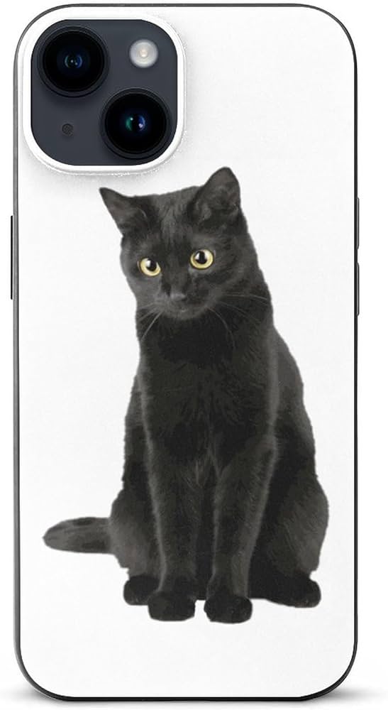 Amazon.co.jp: 【iPhone 12 Miniケース】 猫柄 ねこ 黒猫 かわいい