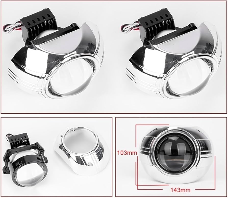 Amazon | 2 個 3 インチ Bi LED プロジェクターヘッドライトレンズ
