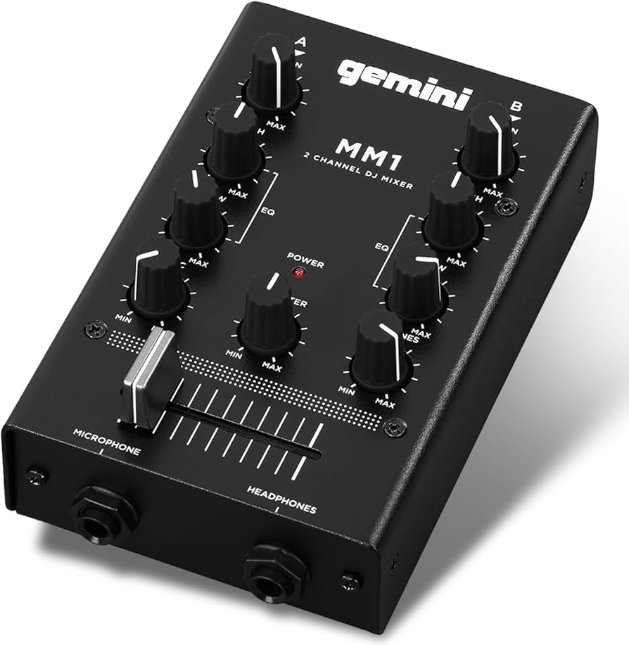 Amazon.com: Gemini Portable 2-Channel DJ Mixer – Pocket-Sized Mini