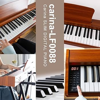 Amazon | Carina 電子ピアノ 88鍵盤 キーボード 木製デザイン MIDI対応