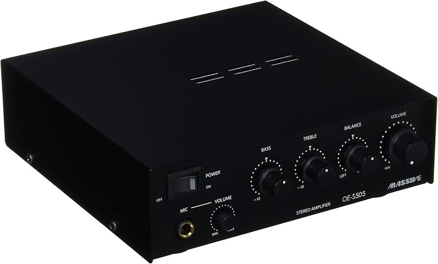 Amazon.co.jp: MASSIVE マッシブ 小型ステレオパワーアンプ (ロー