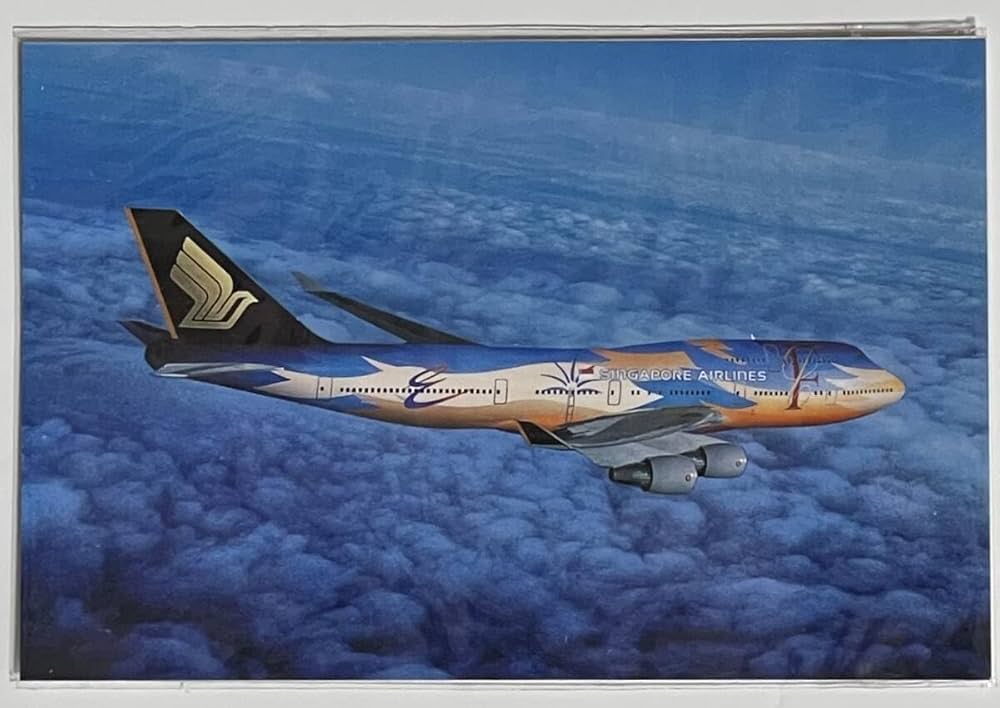 Amazon | レアシンガポール航空 B747-400 トロピカルメガトップ ポスト