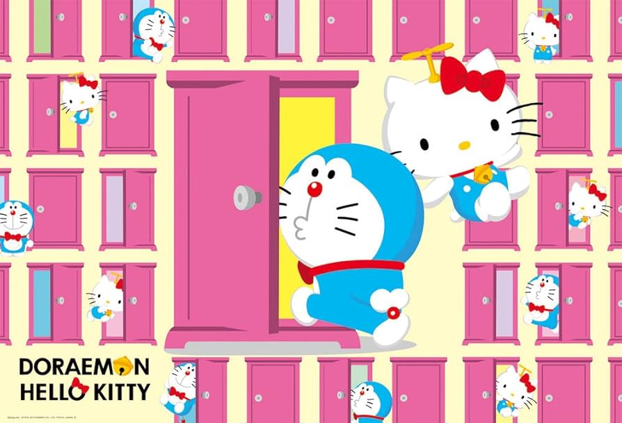 Amazon.co.jp: 1000ピース ジグソーパズル ドラえもん×ハローキティ