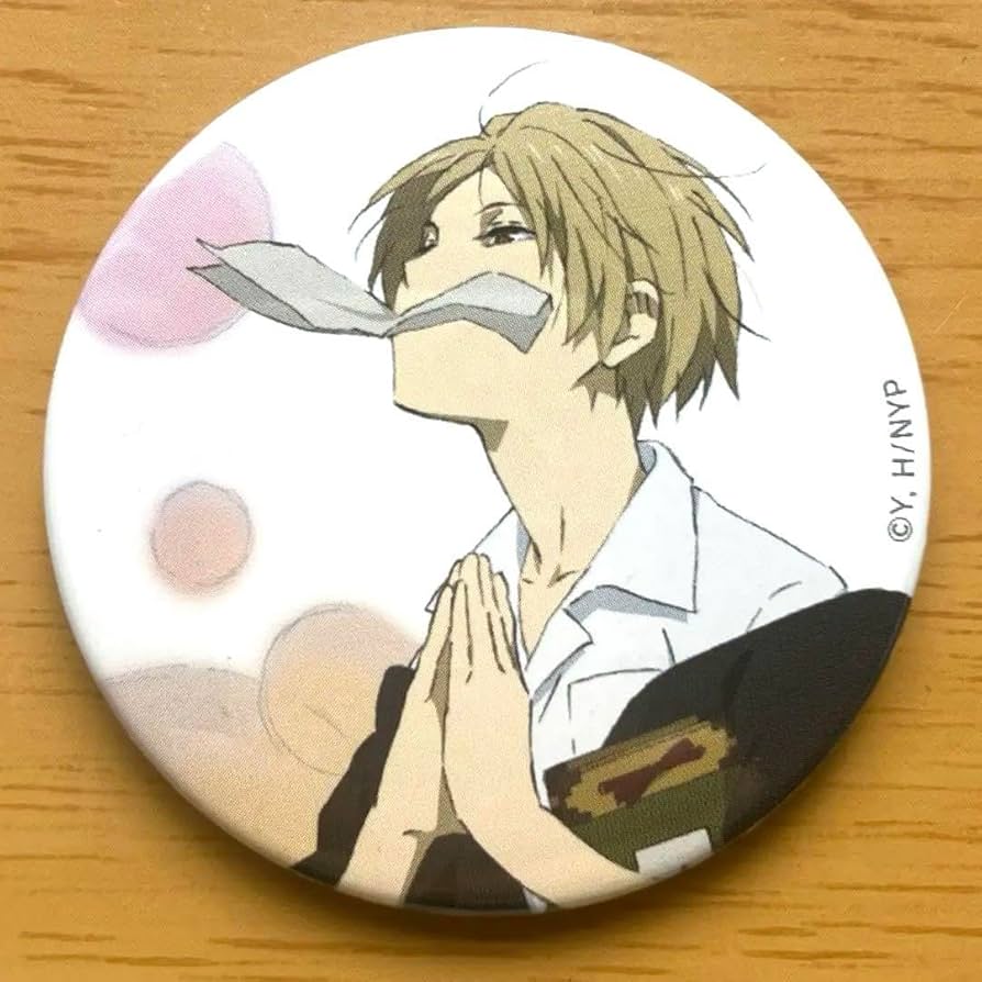 Amazon.co.jp: 夏目友人帳 劇場版 うつせみに結ぶ 缶バッジ 夏目貴志