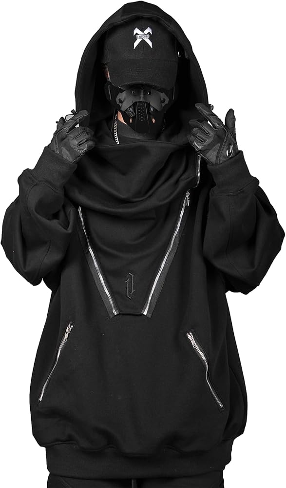 Niepce Inc Japanese Streetwear Hoodie for Men (as1, alpha, s