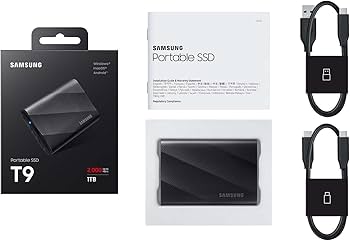 Amazon | Samsung T9 ポータブル SSD 2TB USB 3.2 Gen 2x2 外付け