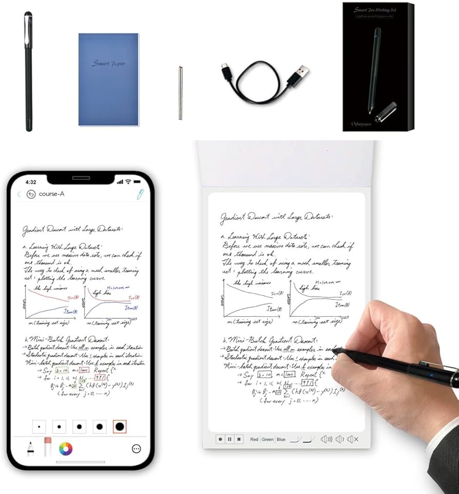 Amazon.com: Ophayapen Smart Pen+Mini notebok, Digital Pen Real