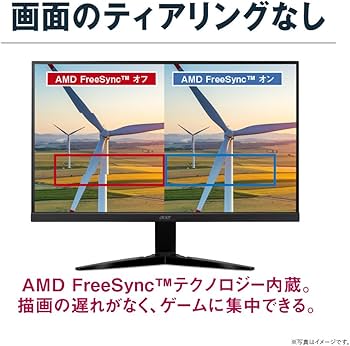 Amazon.co.jp: Acer ゲーミングモニター KG251Qbmiix 24.5インチ 応答