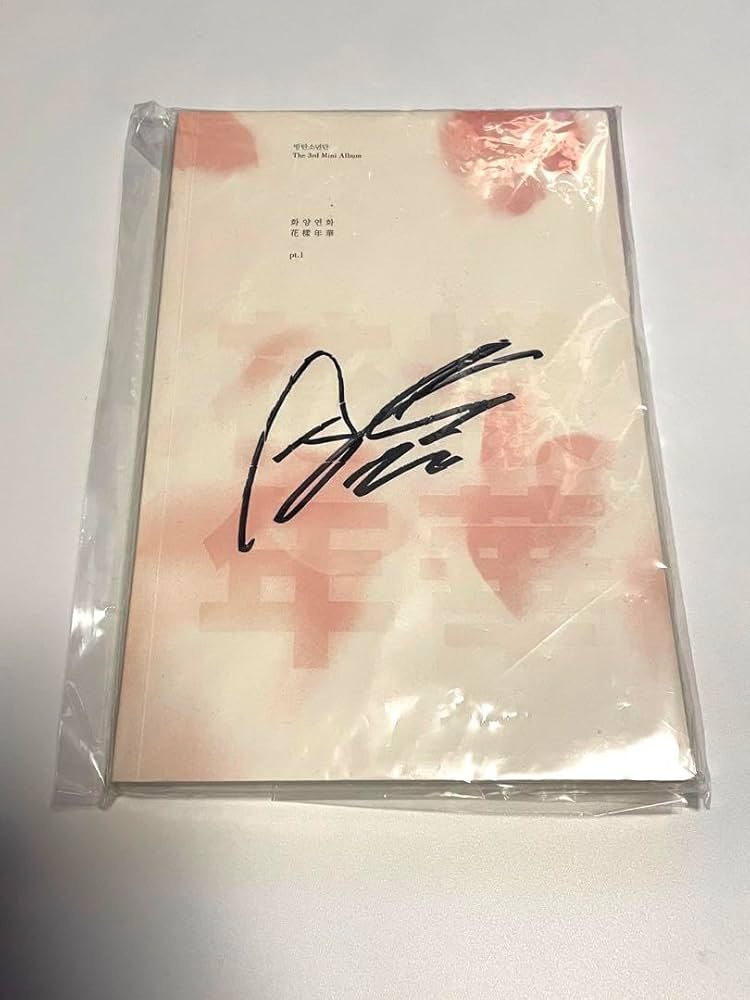 BTS JIN 直筆サイン入りCD BTS 防弾少年団JINジンサイン入りサイン写真