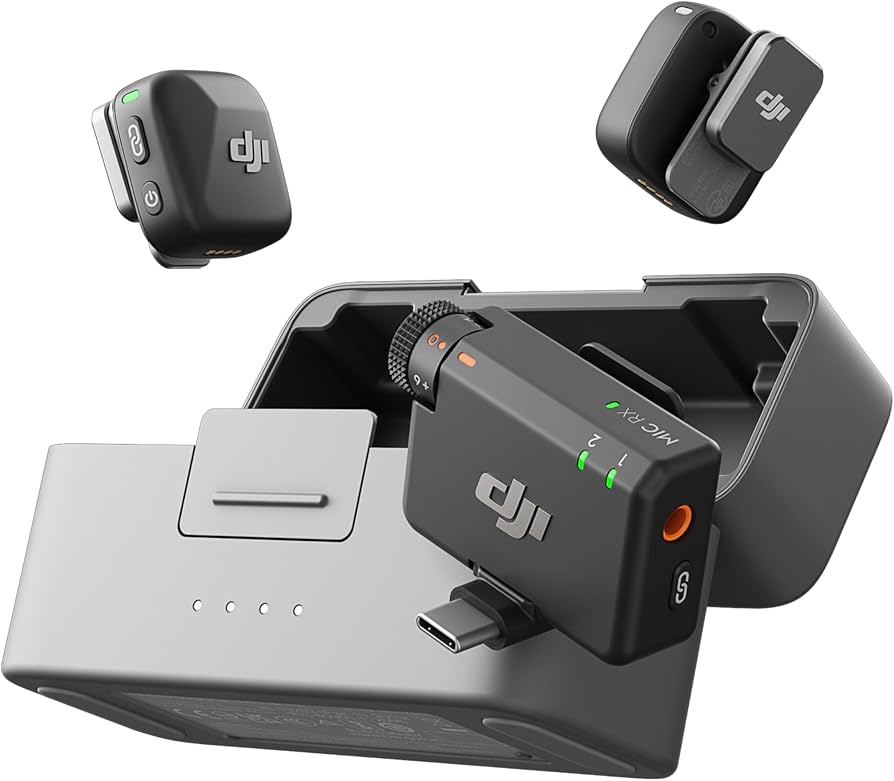 Amazon.com : DJI Mic Mini (2 TX + 1 RX + Charging Case), Wireless