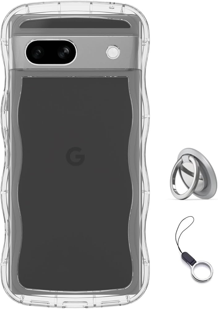 Amazon.co.jp: Google Pixel 6a用ケースクリア リング付き グーグル