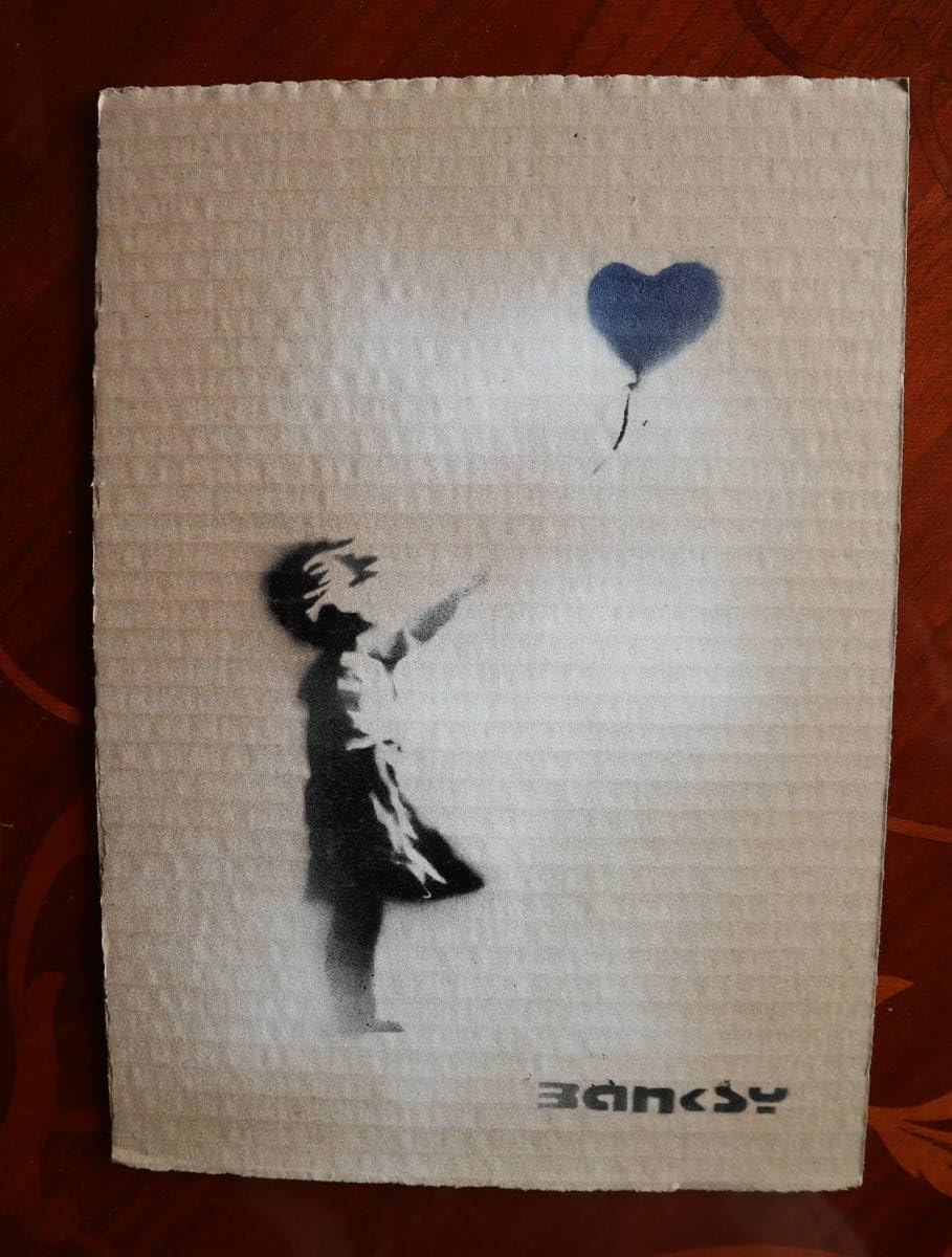 Amazon.co.jp: バンクシー Banksy真作保証サインありシリアルナンバー