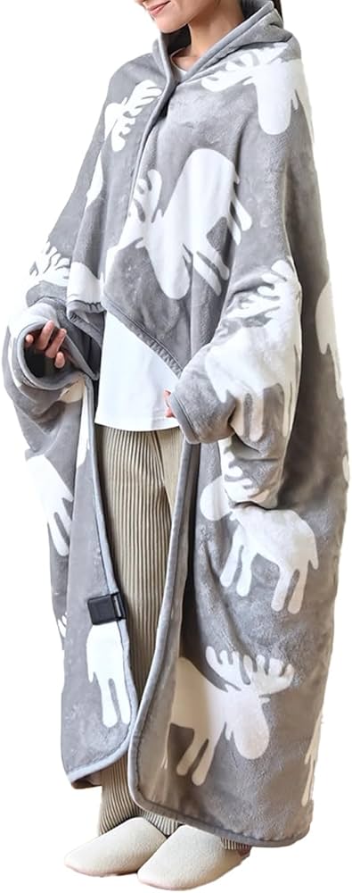 Amazon.co.jp : 電気毛布 着る毛布 とろけるフランネル 着る電気毛布