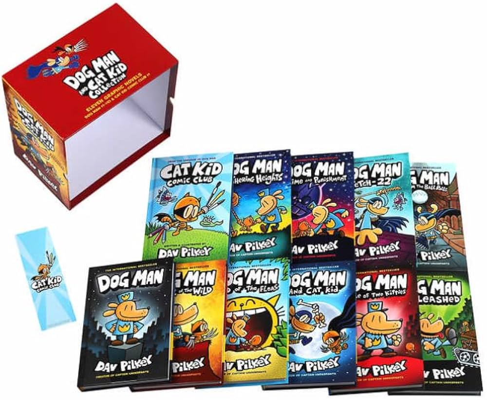 Dog Man and Cat Kid Collection: 11 Graphic Novels Box Set: Dav
