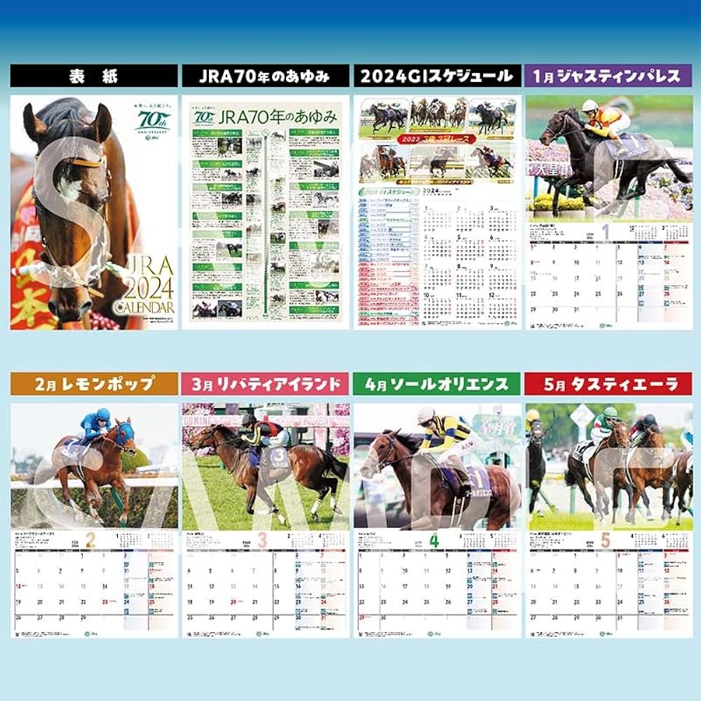 Amazon.co.jp: 2024年JRAカレンダー 令和6年 中央競馬全開催日程/重賞