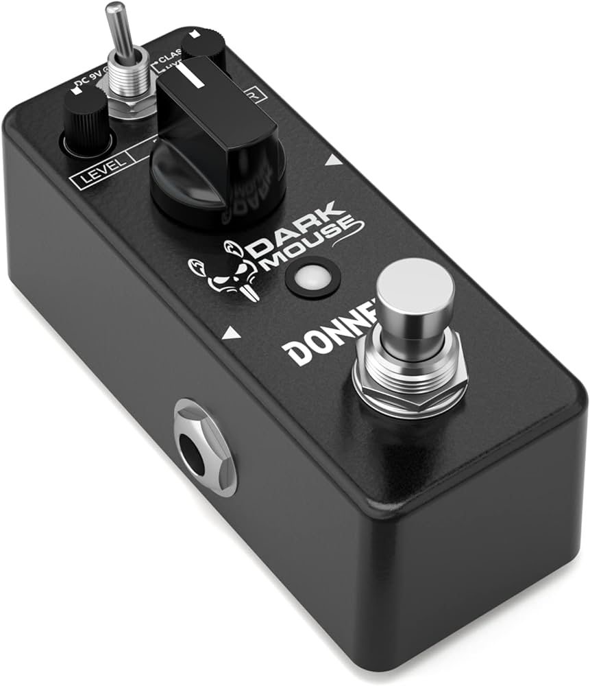 Amazon.com: Donner Dark Mouse Distortion Pedal for Electric Guitar