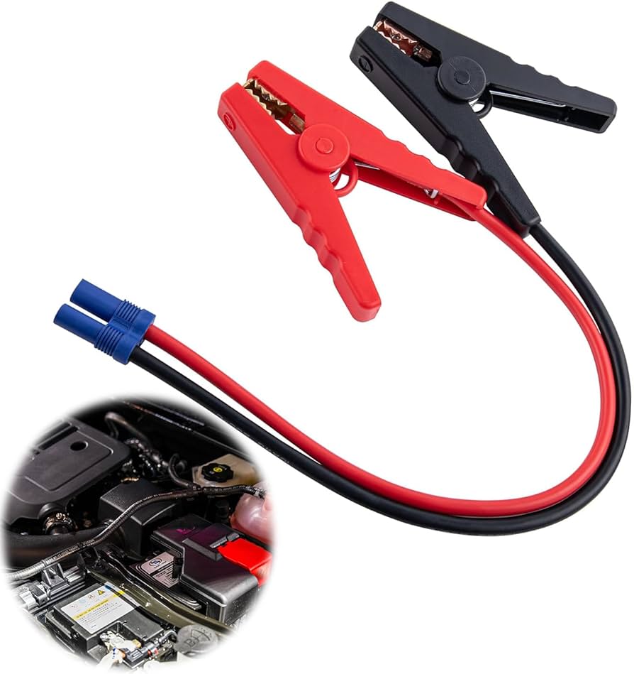 Amazon | ジャンプスターター ブースターケーブル ワニ口クリップ