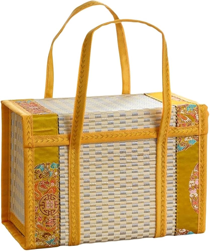 Amazon｜竹篭 竹かご 収納ケース 手提げ 収納バスケット 編みバッグ