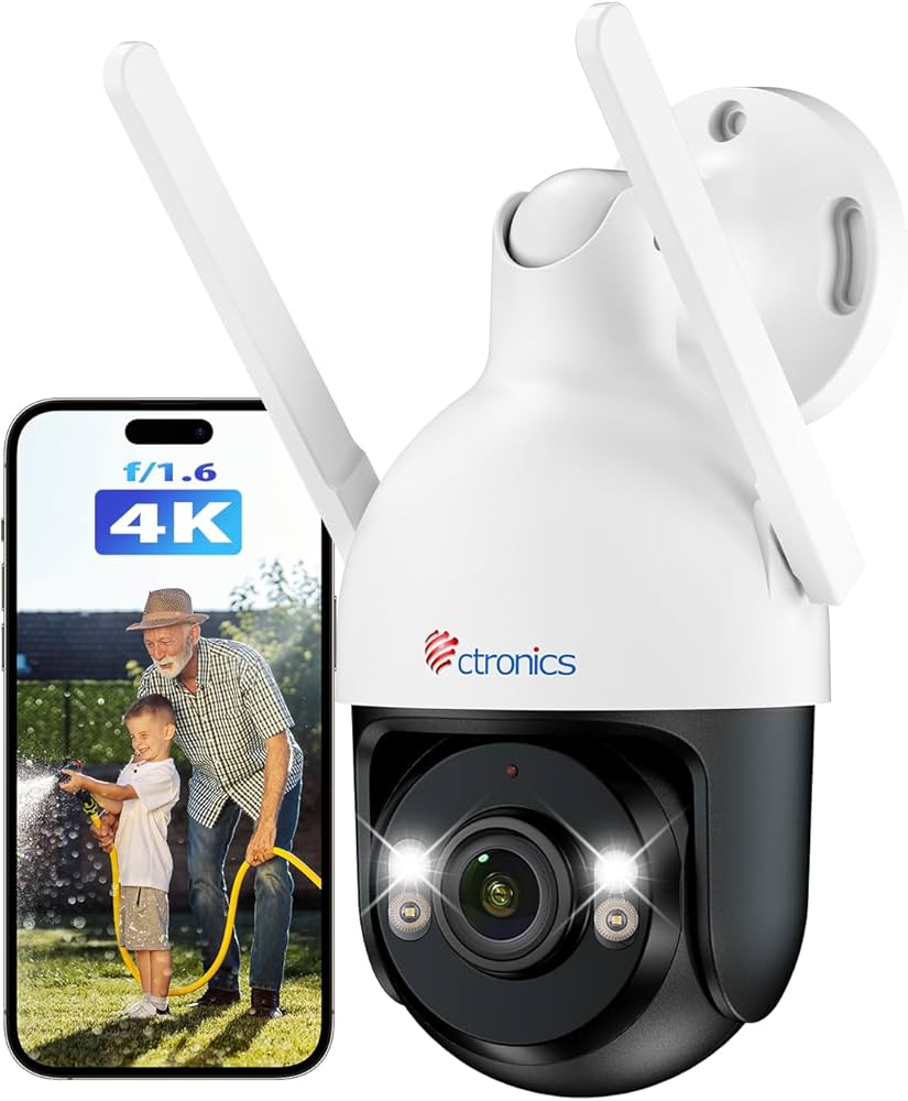 Amazon.co.jp: 【金属製】Ctronics 防犯カメラ 屋外 4K UHD AI人/車検