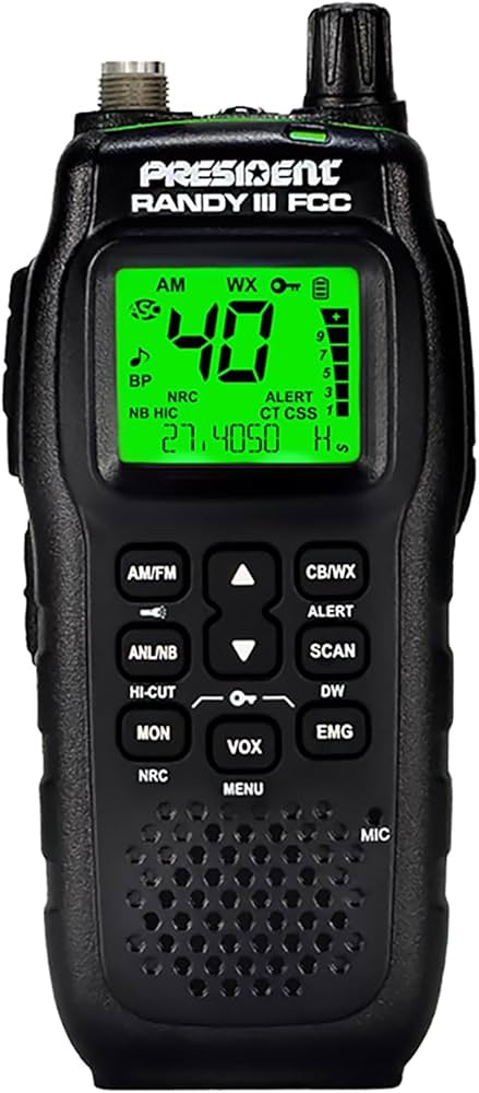 Amazon.com: President Randy III FCC AM/FM Handheld CB Radio w/P
