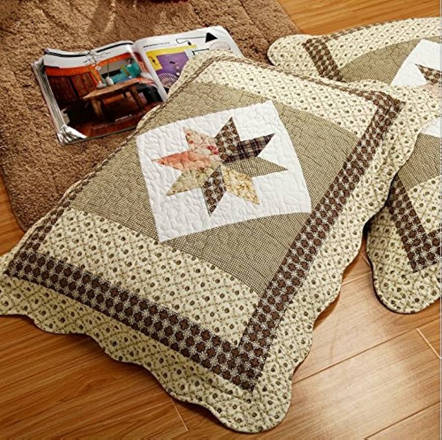 Amazon｜HNNSI コットン ラグジュアリー パッチワーク デザイン キルト