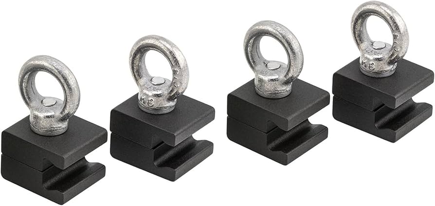 Amazon.co.jp: ベースラックアイボルトタイダウン、2組。 : 車＆バイク