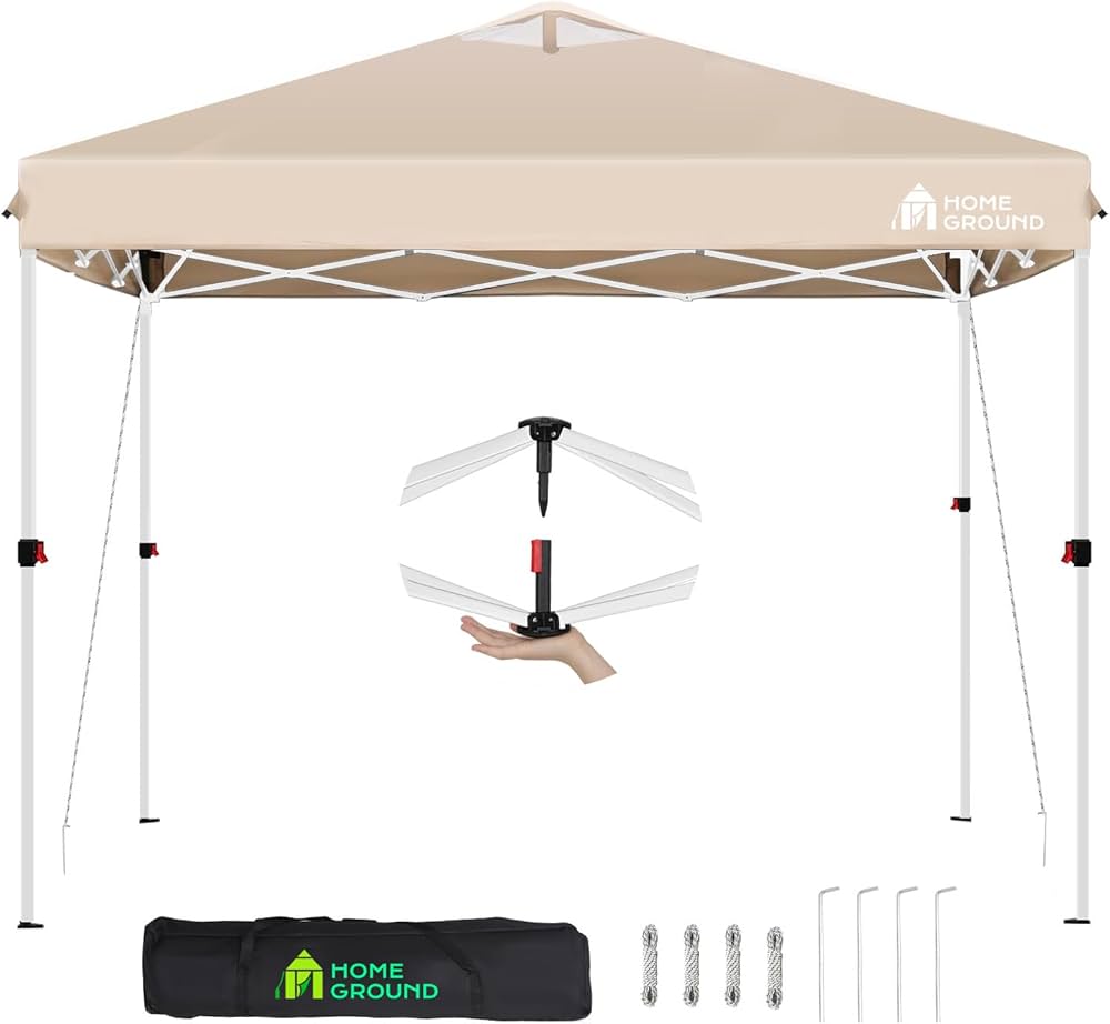 Amazon | HomeGround ワンタッチ タープテント 3m×3m【センターロック