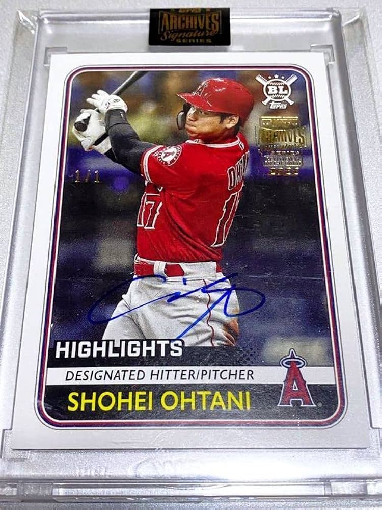 Amazon.co.jp: 【1of1! 世界1枚限定！】大谷翔平 Topps Archives 2022