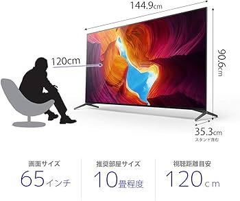 Amazon.co.jp: ソニー 65V型 液晶 テレビ ブラビア KJ-65X9500H 4K