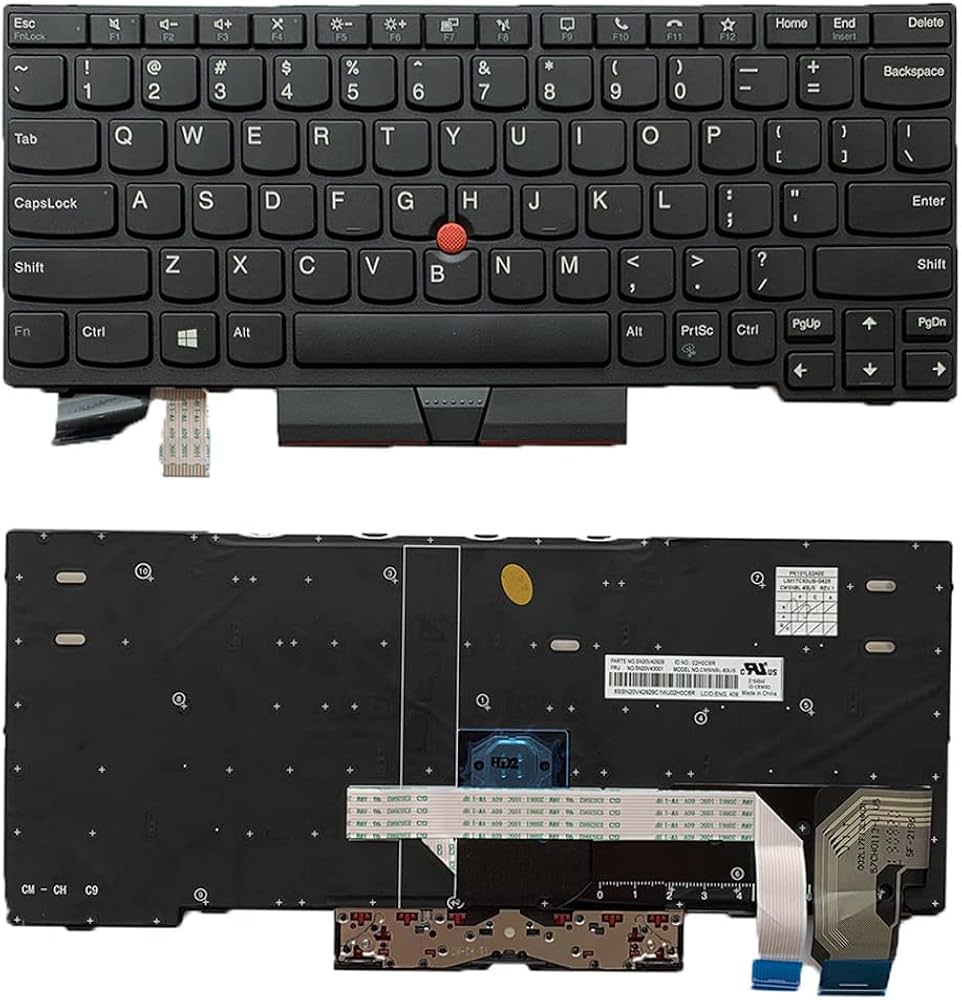 Laptop Replacement US Layout Keyboard for Lenovo Thinkpad X13 Yoga