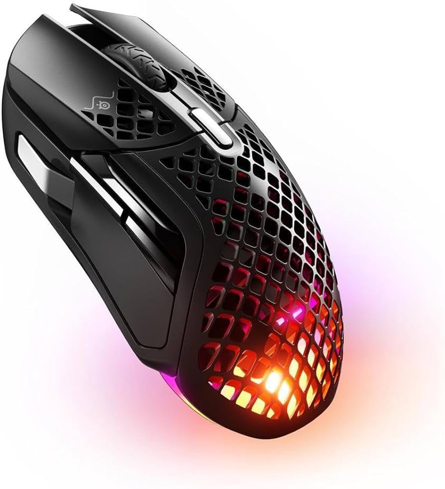 Amazon.com: SteelSeries Aerox 5 Wireless - Holey RGB Gaming Mouse