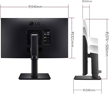 Amazon.co.jp: LG フレームレス モニター ディスプレイ 24QP750-B 23.8