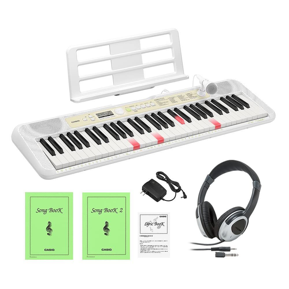 Amazon | CASIO LK-325 光ナビゲーションキーボード 61鍵盤 ヘッドホン