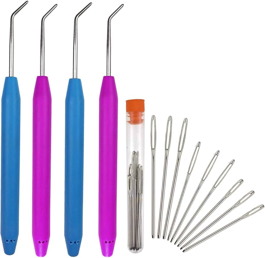 Amazon.com: ZX Vision 4 Pieces Knitting Loom Hooks Ergonomic