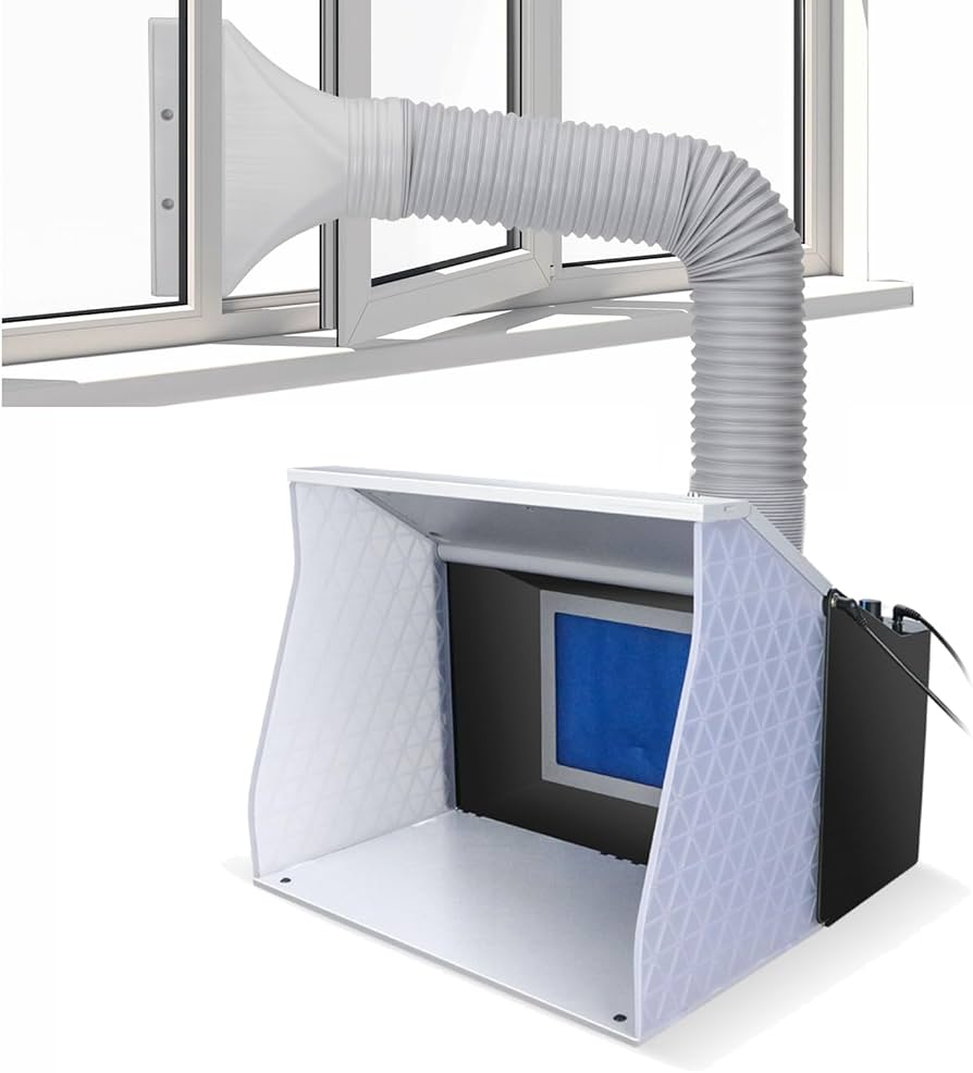 Amazon | Anesty DuoFan 塗装ブース コンパクトサイズ スプレーブース