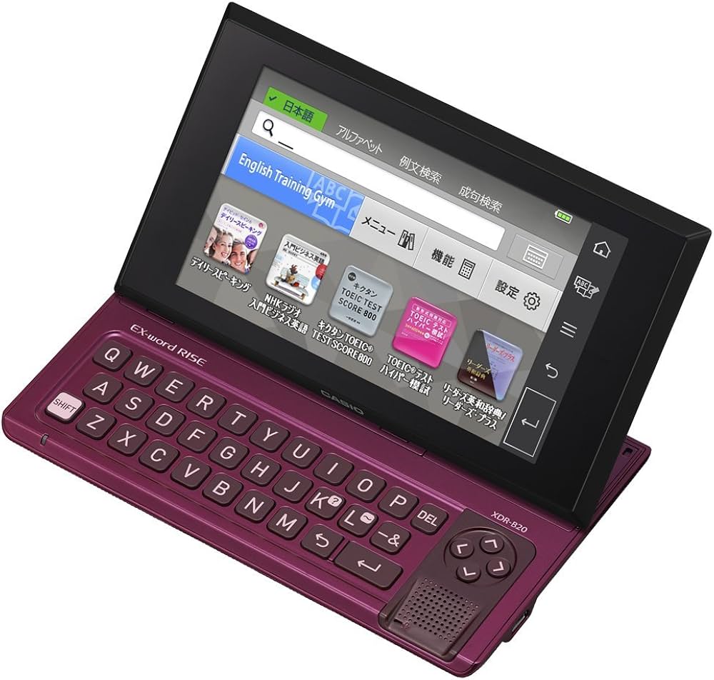 Amazon | カシオ デジタル英会話学習機 EX-word RISE XDR-B20RD レッド