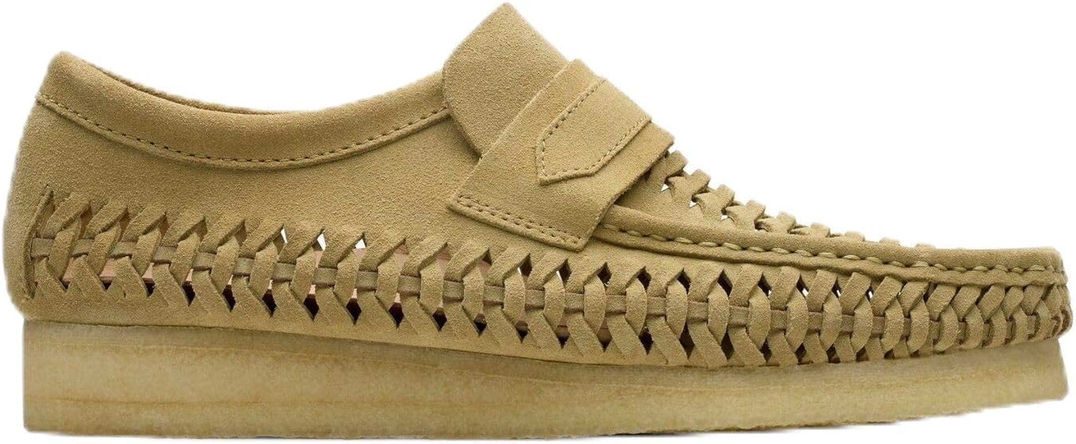 Amazon.com | Clarks Men's Wallabee Loafer, Maple Suede Weave, 8