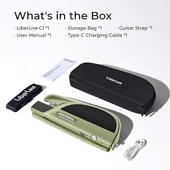 Amazon | LiberLive C1 ストリングレススマートギター 折りたたみ式