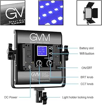 Amazon.com : GVM RGB LED Video Lighting Kit, 800D Studio Video