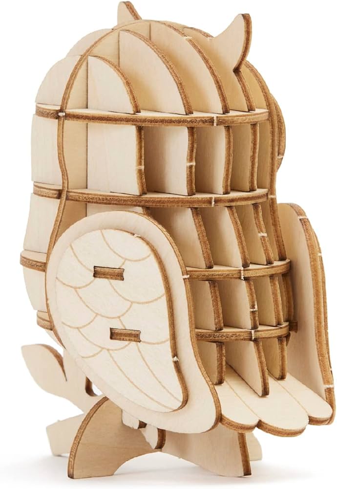 TRIGSAWパズル OWL フクロウ 多重層木製パズル インテリア TRIGSAW