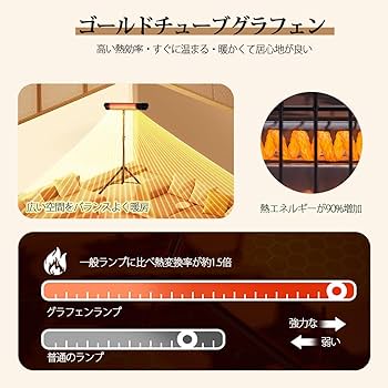Amazon | パティオヒーター ハロゲンヒーター 屋外/屋内ヒーター