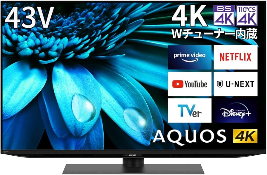 Amazon | シャープ 43V型 4K 液晶 テレビ AQUOS 4T-C43EL1 Google TV