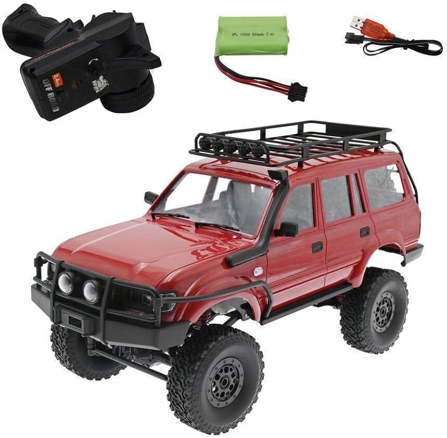 Amazon | レッドNEW WPL C54-1 RTR 1/16 ランドクルーザー LC80 4WD