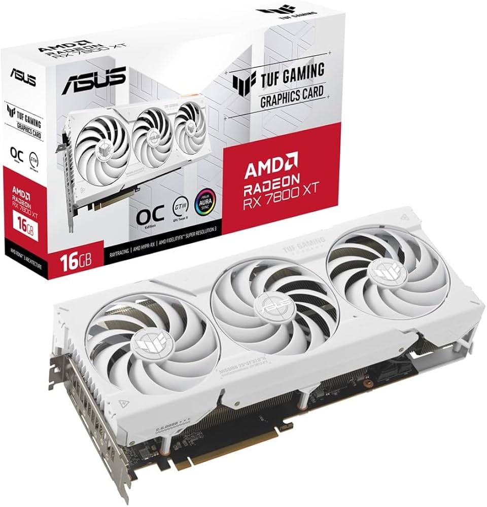 Amazon | ASUS ゲーミング ビデオカード Radeon RX 7800 XT ホワイト