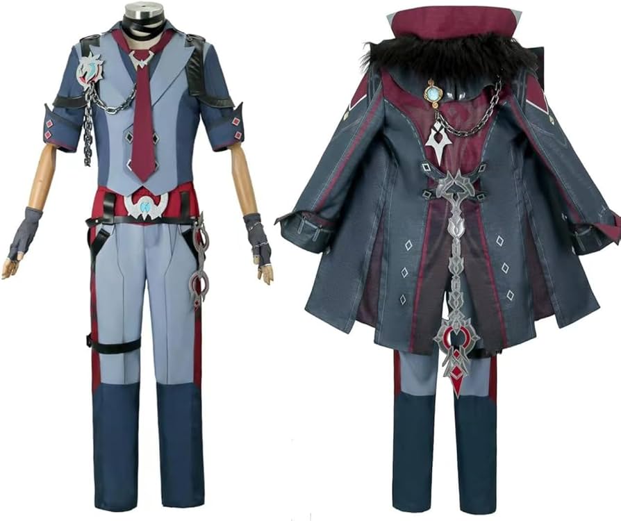 Amazon.co.jp: 原神 リオセスリ コスプレ衣装 戦闘服 ウィッグ追加可能