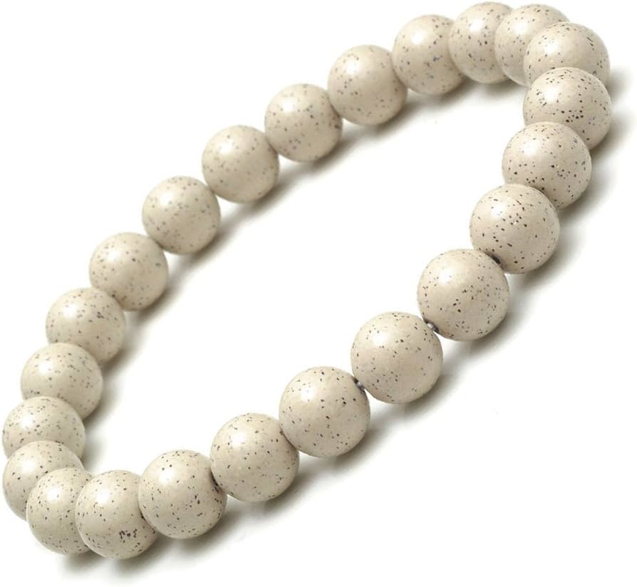 Amazon.co.jp: [OVER-9] 高濃度 北投石 ブレスレット 8mm 丸玉 本物